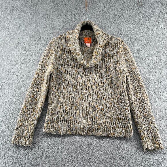 Hearts of Palm Cowl Neck Sweater Size Medium Alpaca Mohair Blend - Picture 3 of 10